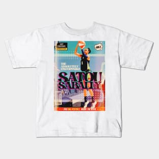 satou sabally comic book Kids T-Shirt